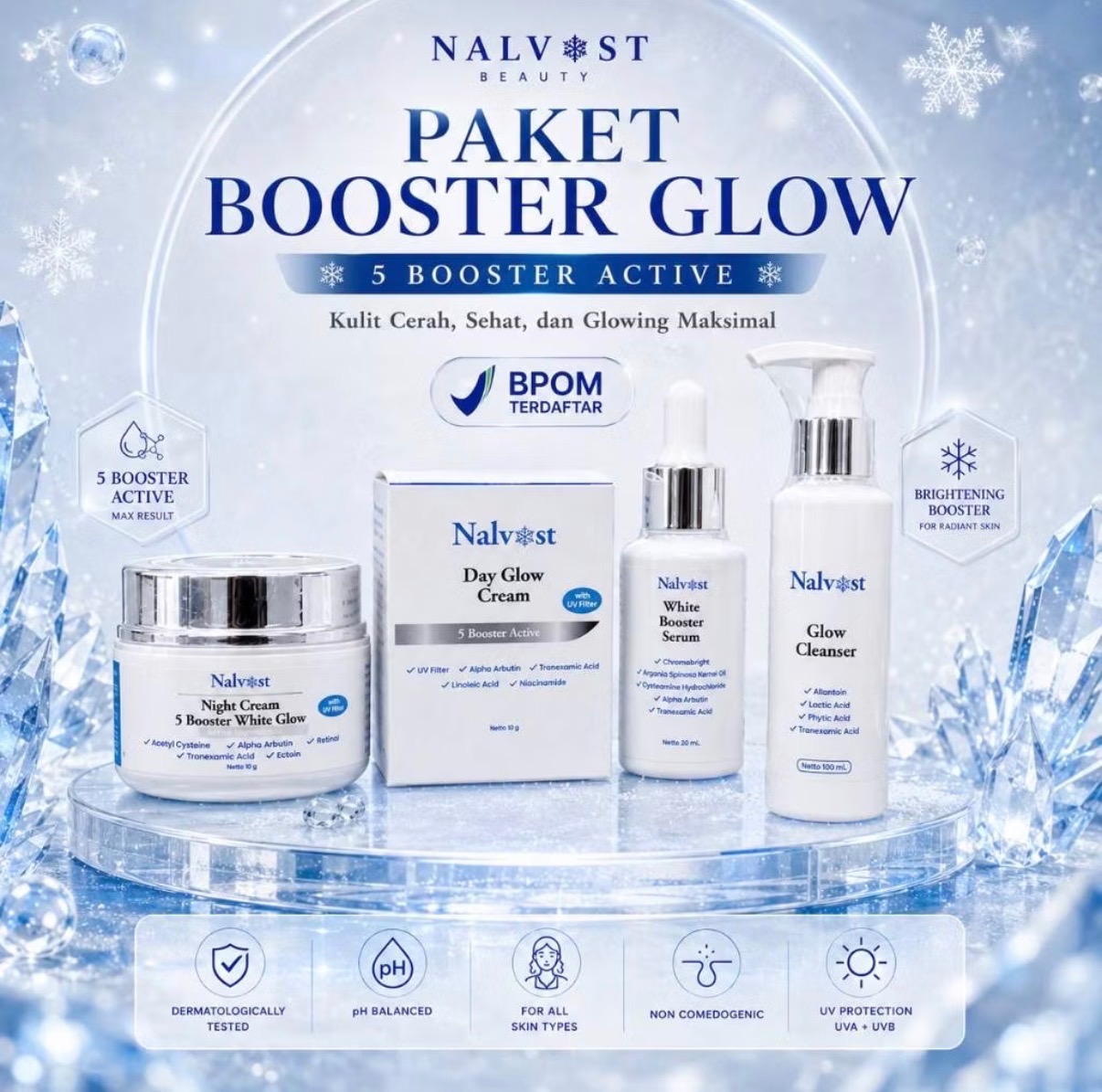 Paket Booster Glow Nalvost Beauty