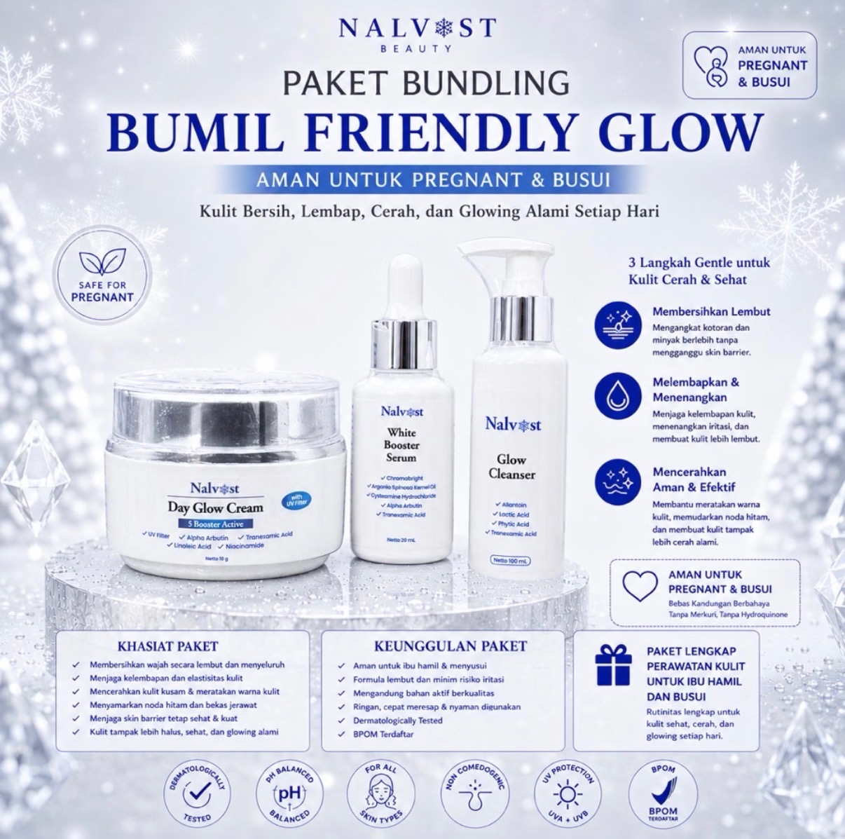 Paket Bundling Bumil Friendly Glow Nalvost Beauty